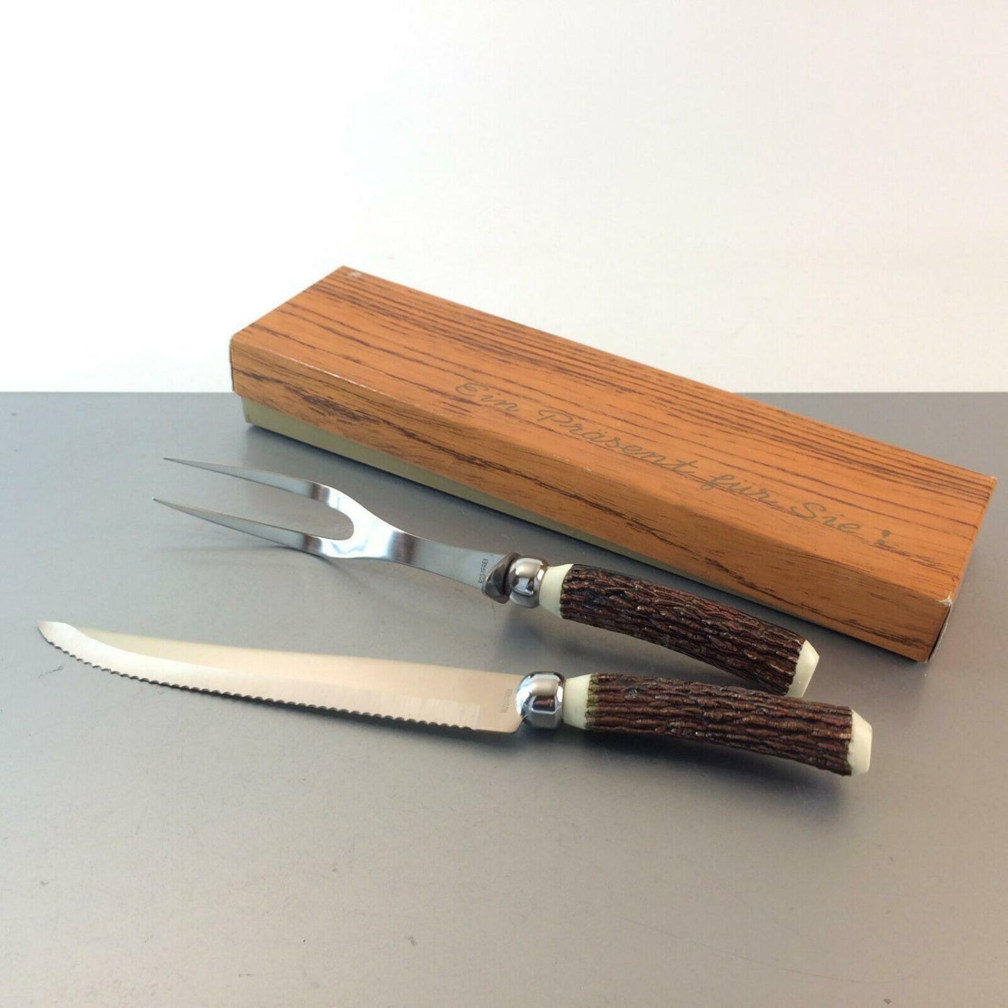TRANCHIER Besteck Vorlegebesteck Wurstgabel Heber Messer 