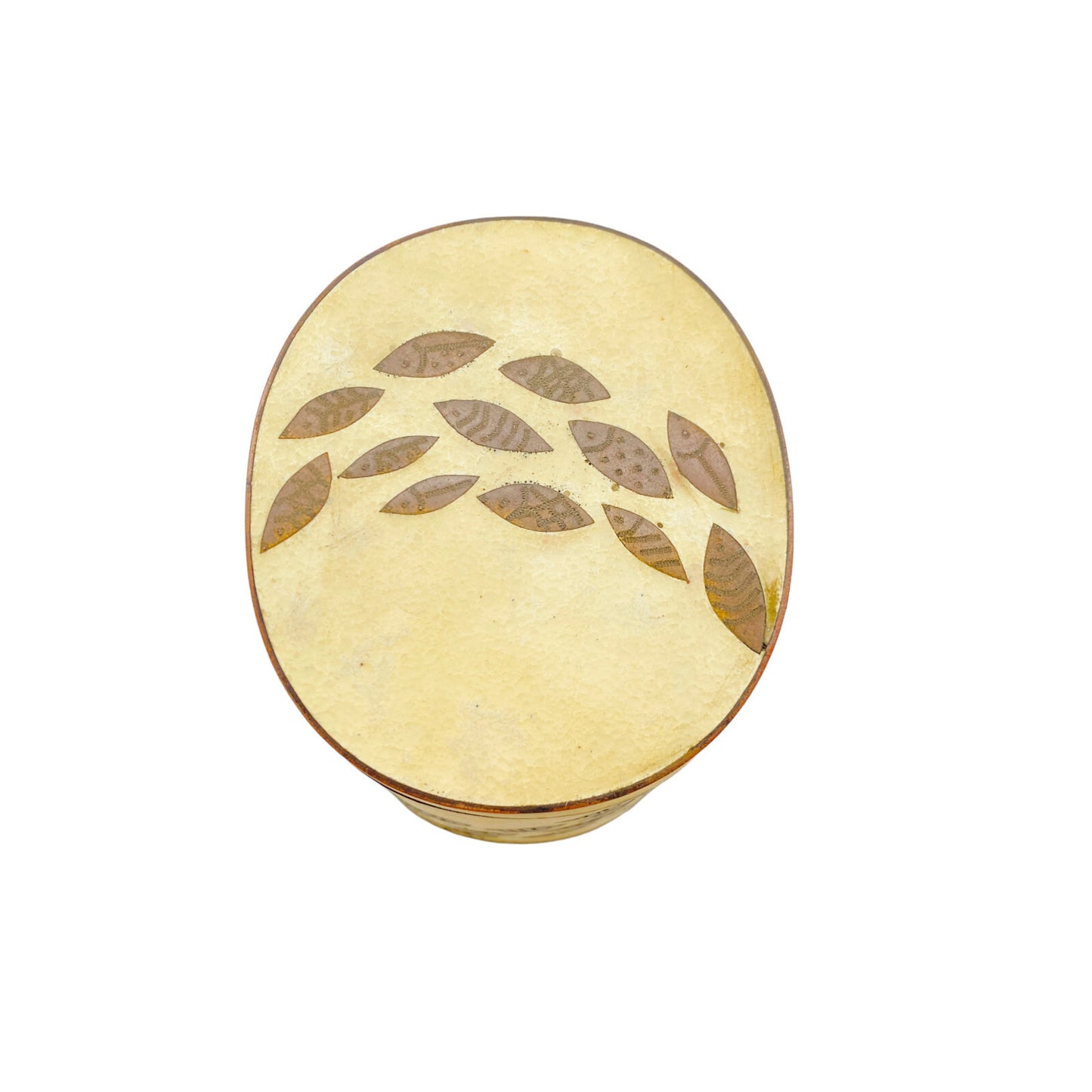 Käthe RUCKENBROD Emaille Deckeldose Dose 50er Stegemaille Cloisonne (sign.)