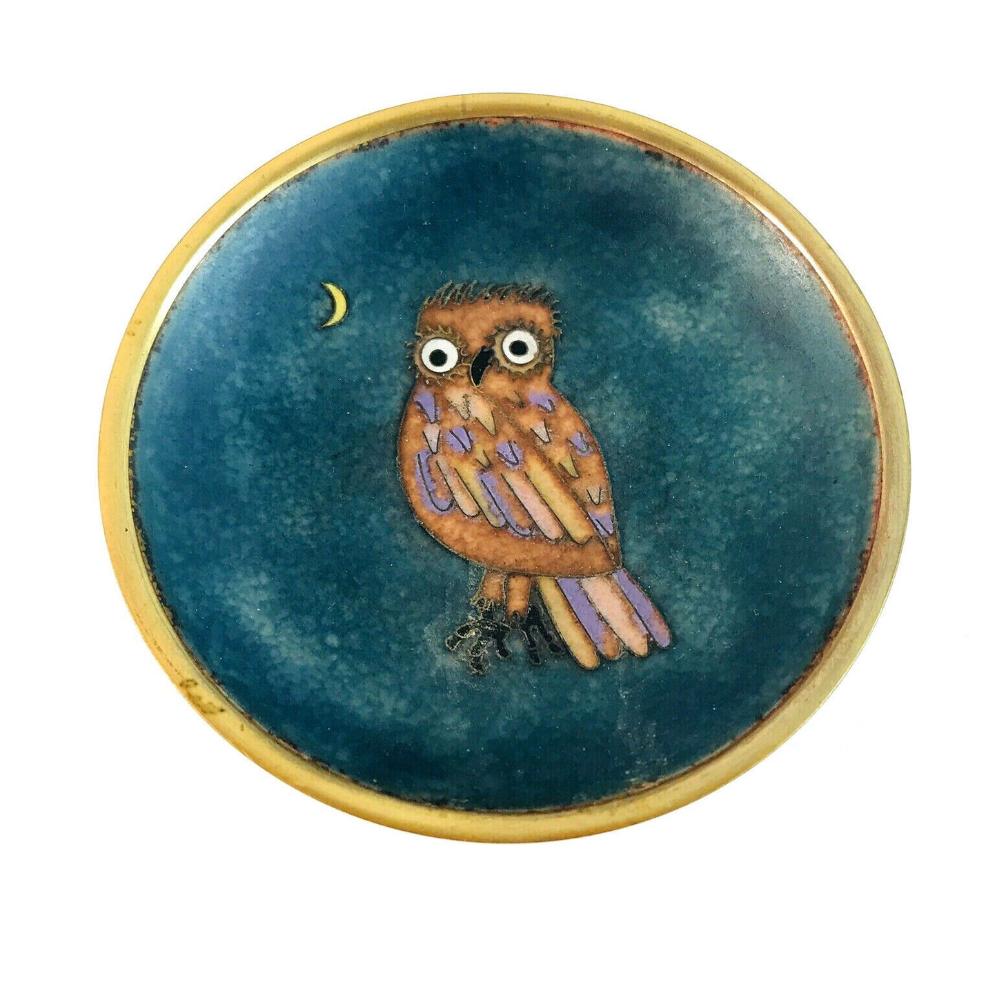 Käthe RUCKENBROD Teller Emaille 50er 60er Stegemaille Cloisonne Email 