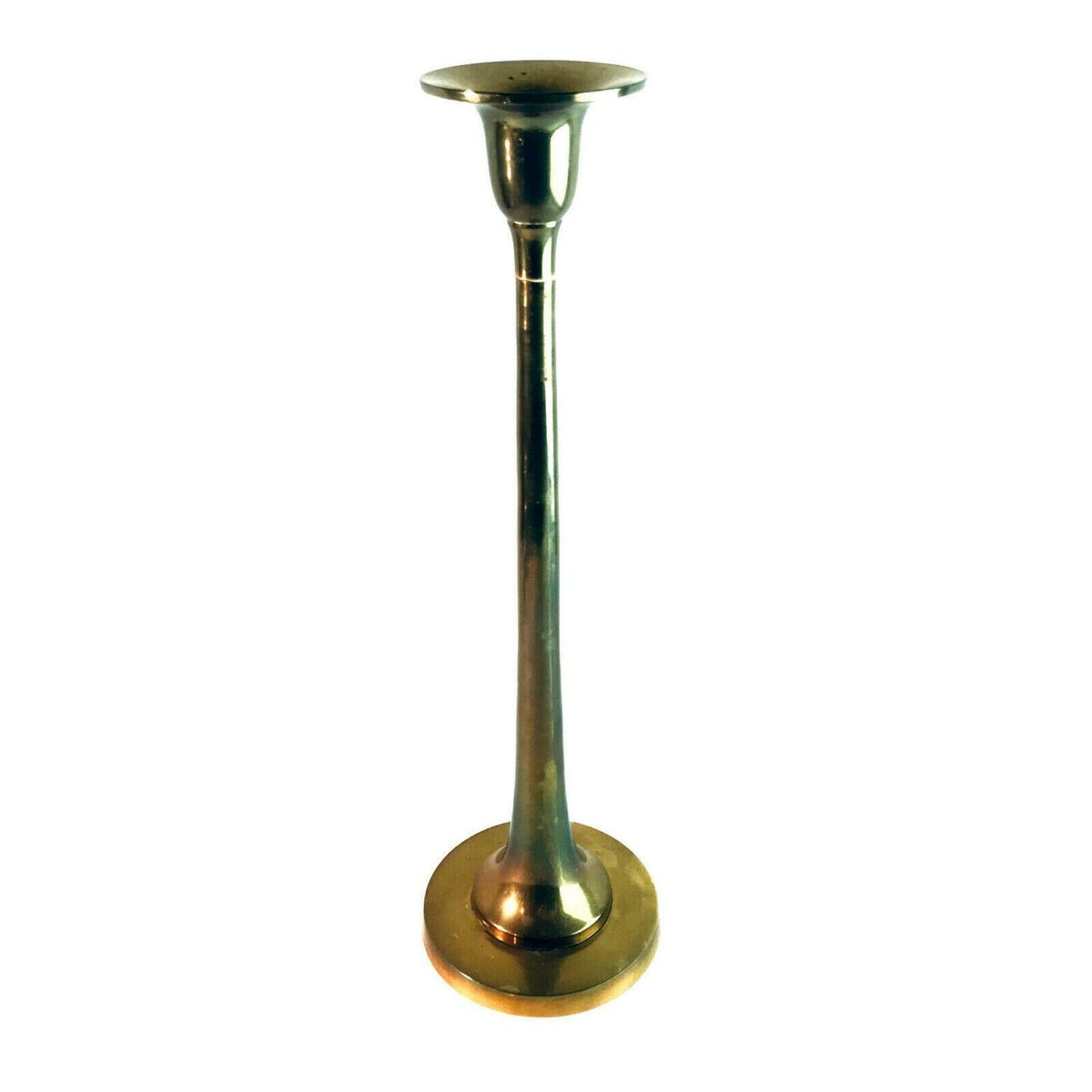 MESSING Kerzenhalter Kerzenständer 30,5 cm Haushaltskerzen 50er 60er