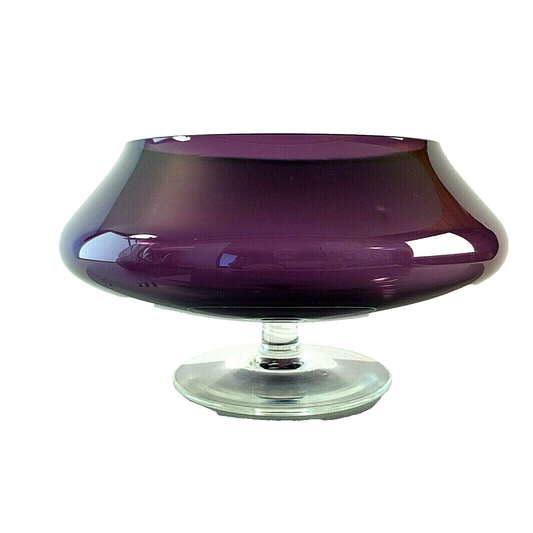 Aufsatz Glas VIOLETT lila 50er 60er Schale Schüssel Schale H 12 cm