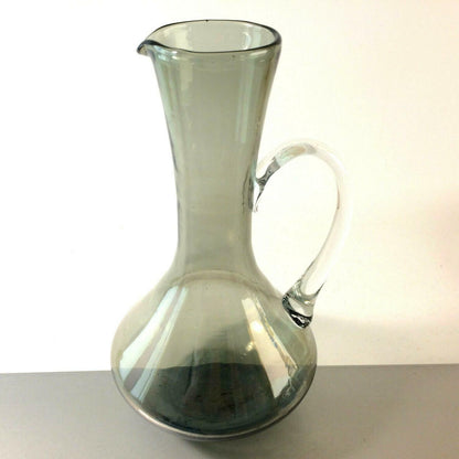 MID CENTURY Krug 50er KANNE 60er Rauchglas H 24,2 cm Vase