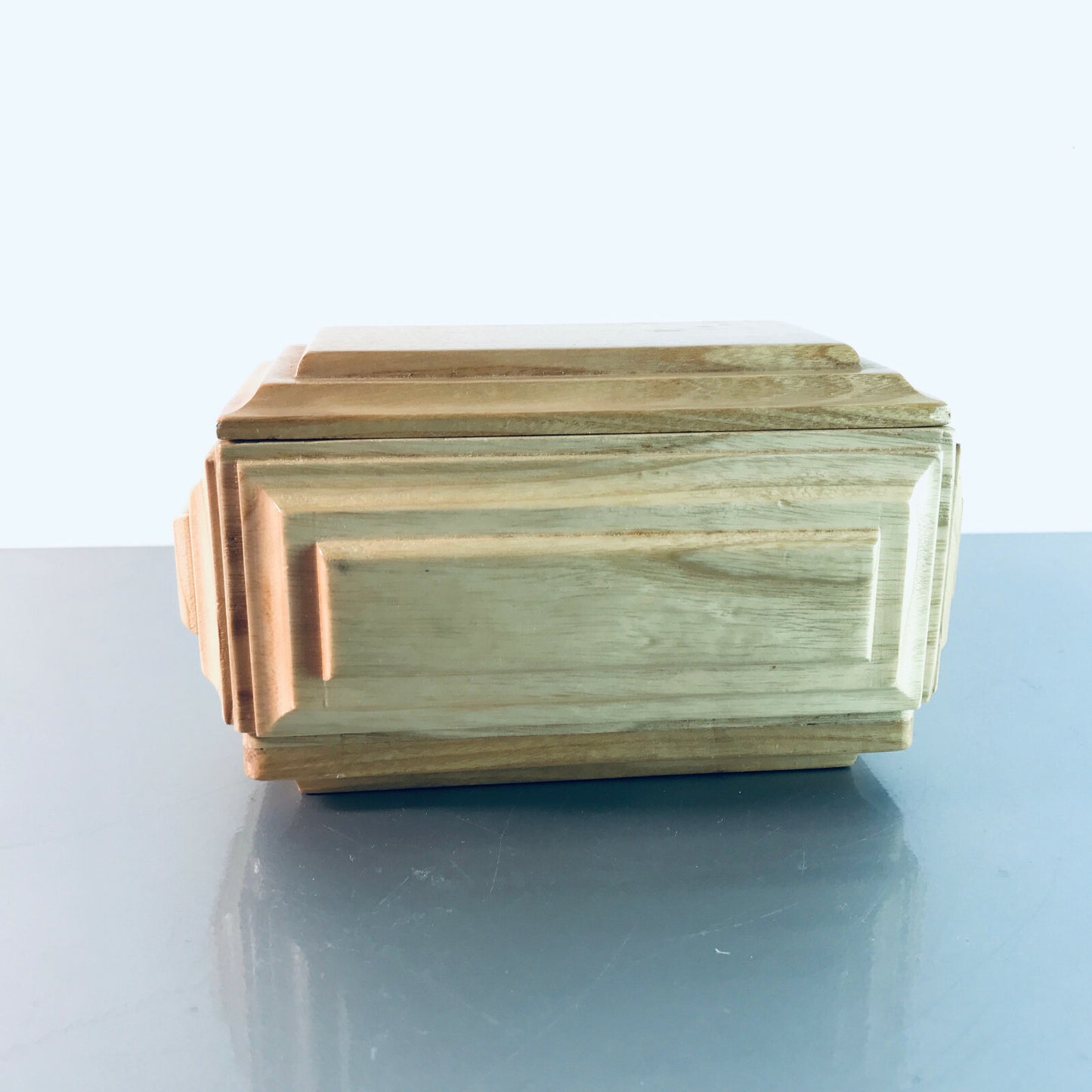Schatulle Holz 60er 50er MID CENTURY Dose 17,5 x 11 x 9,5 cm