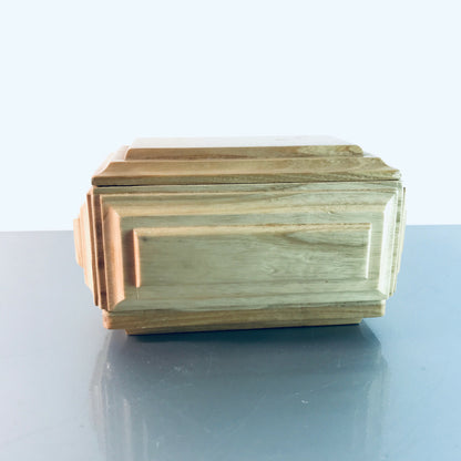 Schatulle Holz 60er 50er MID CENTURY Dose 17,5 x 11 x 9,5 cm