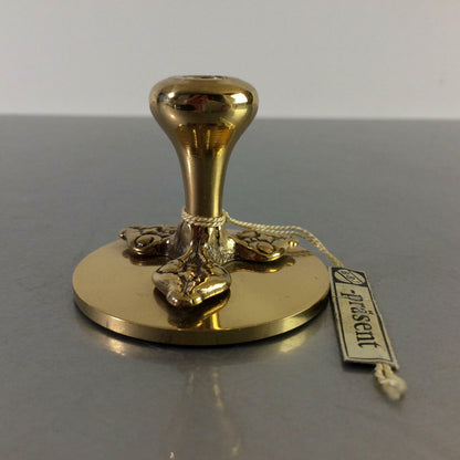 BBI Iserlohn Kerzenhalter MESSING Kerzenständer 60er 50er 4,5 cm