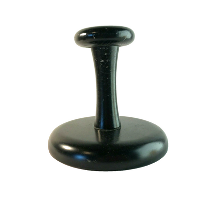 Wandhacken Hacken schwarz 70erHolz Garderobe D 12,5 cm