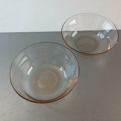 HOLMEGAARD Schälchen rosa rosße Schalen Glas 13 cm 2er Set Schüssel