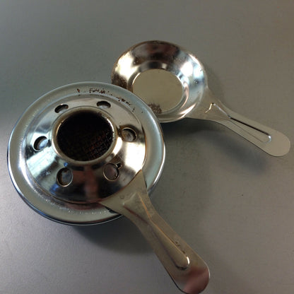 Gusseisen FONDUE Topf Stövchen Rechaude Eisen Vintage Danish Design 60er