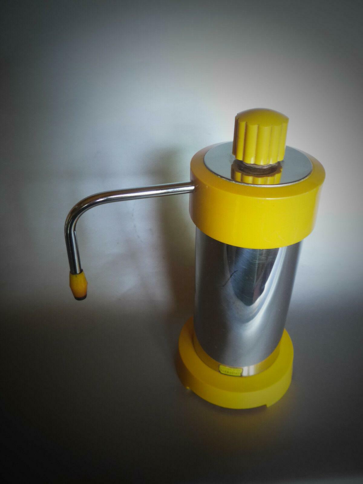 Velox Ferrara PATENT Espressokocher gelb elektr.  70er Italy 5 Tassen