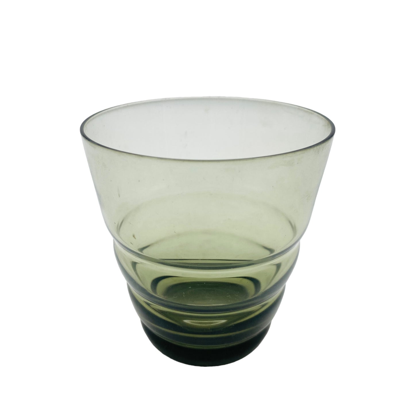 Rauchglas Wasserglas Glas 8,2 cm Vintage Trinkglas MID CENTURY 70er