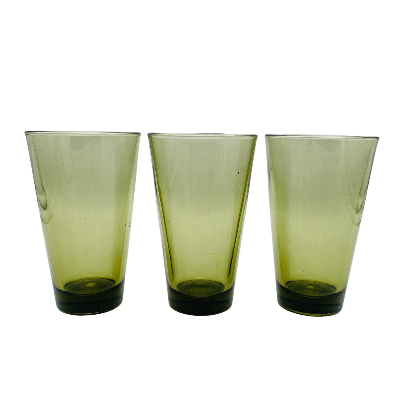 Wassergläser 3er SET  50er 60er Gläser 13 cm  Rauchglas VINTAGE Glas