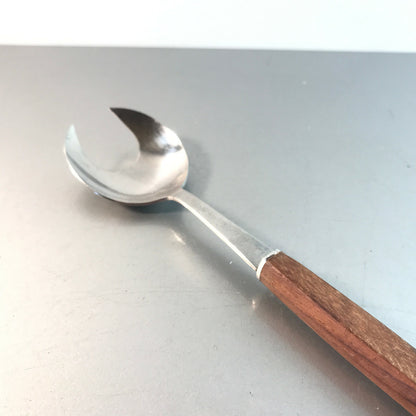 Vintage Löffel Salatbesteck Aufgebelöffel 50er 60er MID CENTURY 24,5 cm