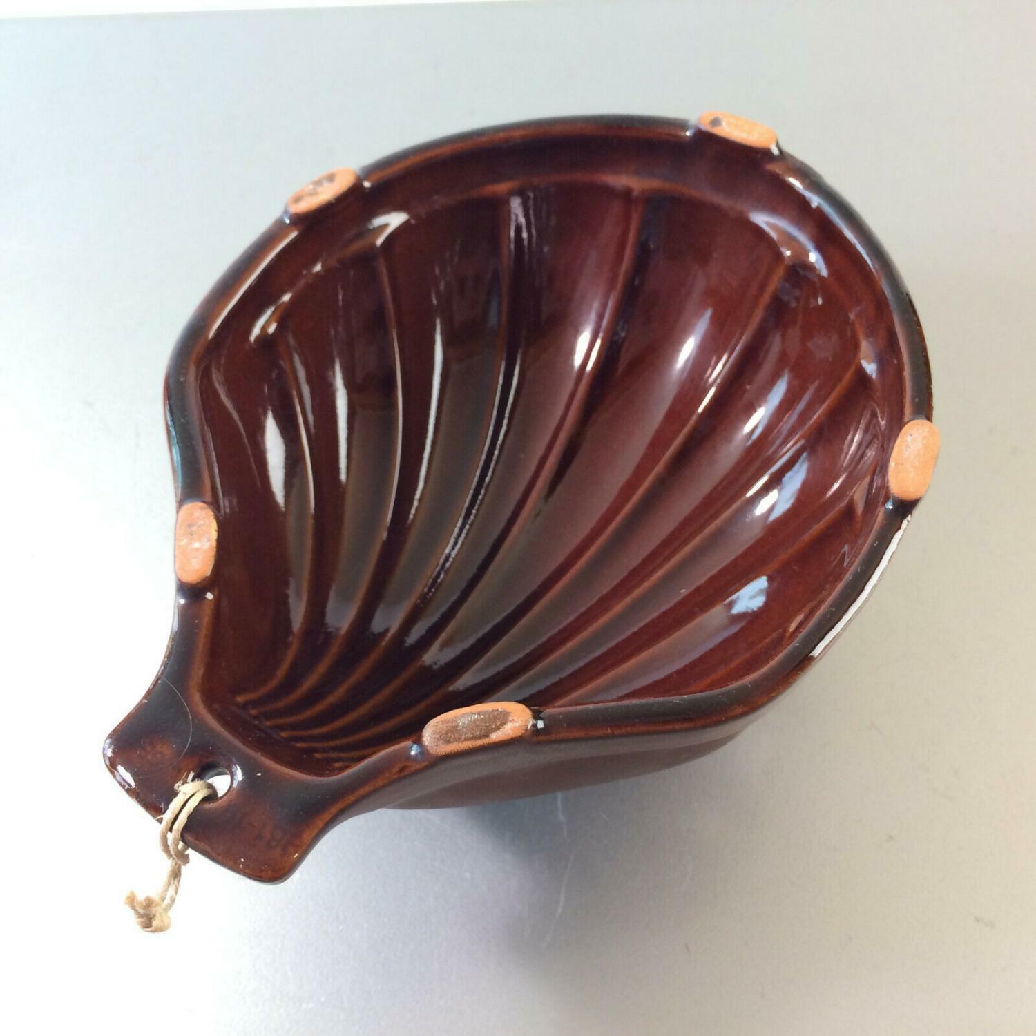 Alte Backform MUSCHEL Puddingform Götterspeise Aspik Kuchen  Vintage