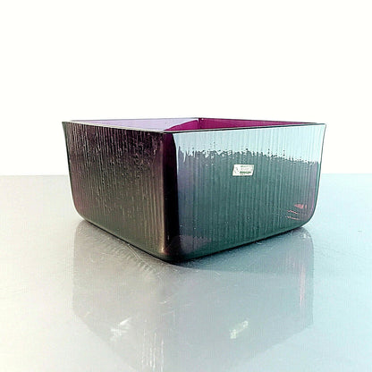 WMF Vase 60er MID CENTURY lila Schale Schälchen Glas Glasvase