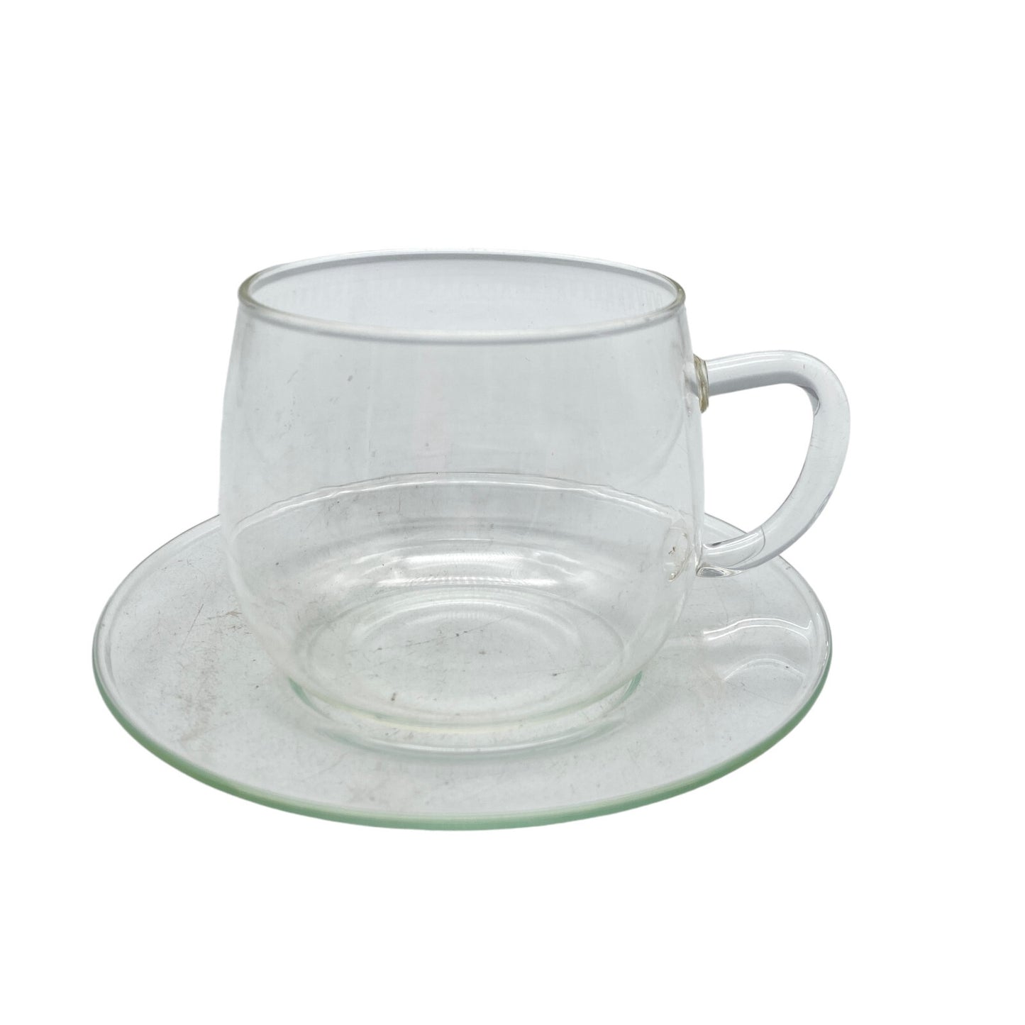 SCHOTT Teegläser Teeglas Tassen Glas H 9 cm und Tasse H 6,7 cm Untertasse