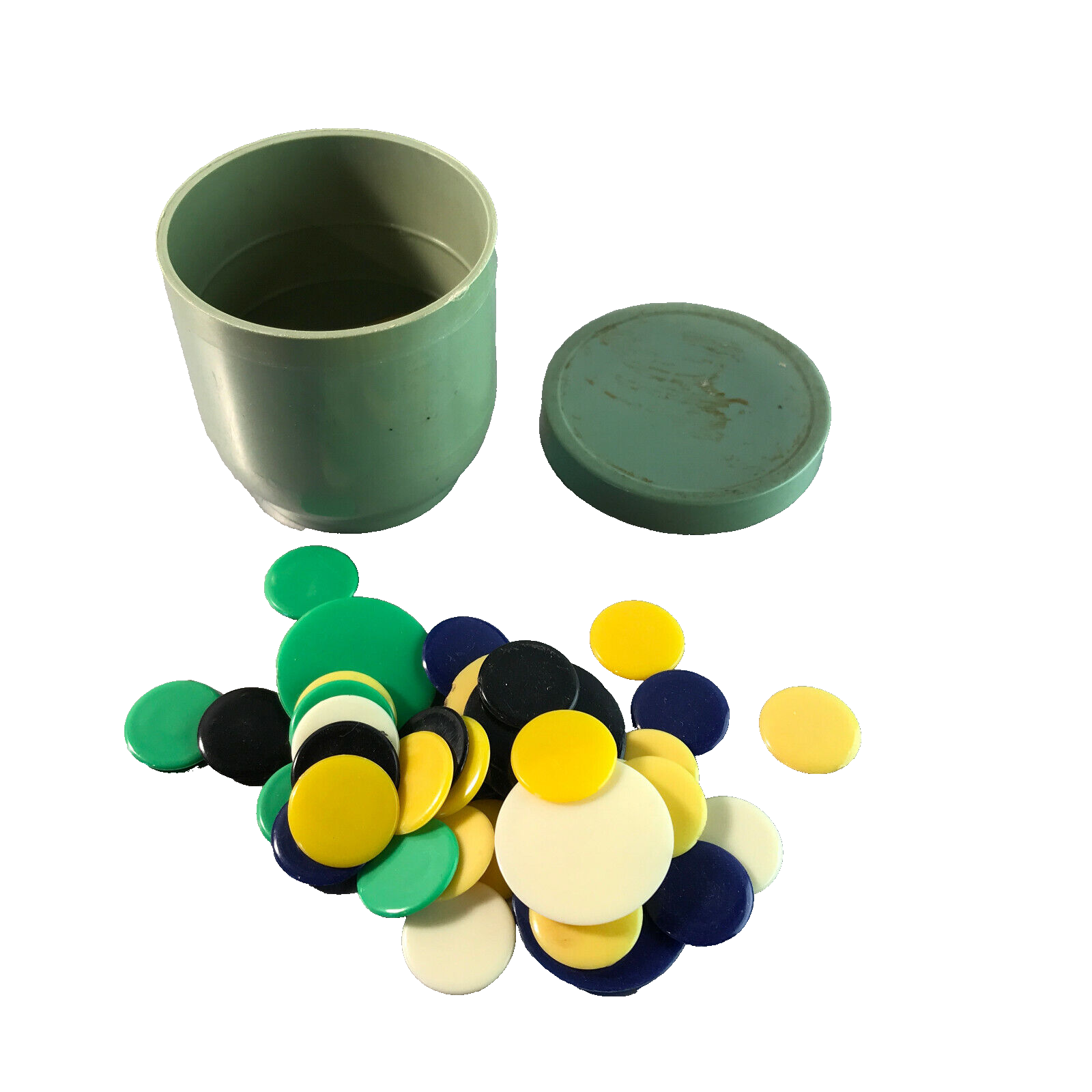 PILZ Spiel mit Kunststoff Scheiben Spielsteinen Vintage 5,5 cm
