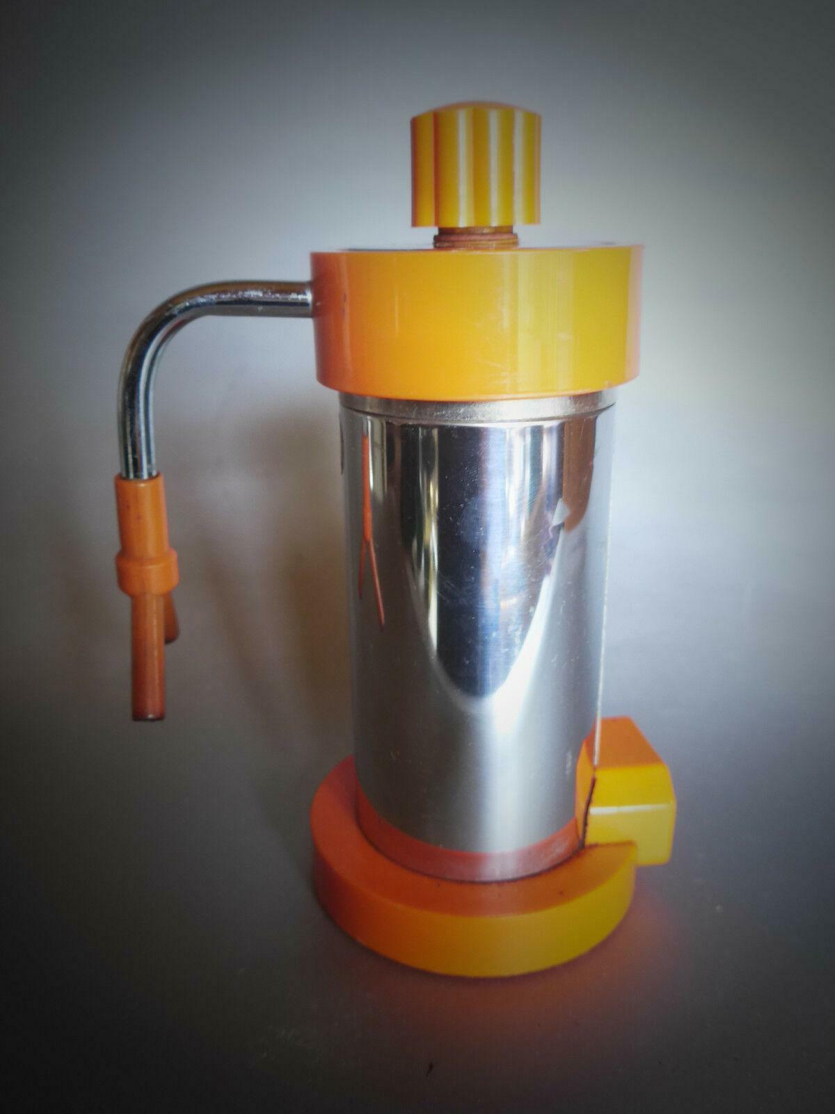 MINIBAR Velox Ferrara Espressokocher orange elektr. 2 Tassen 70er Italy