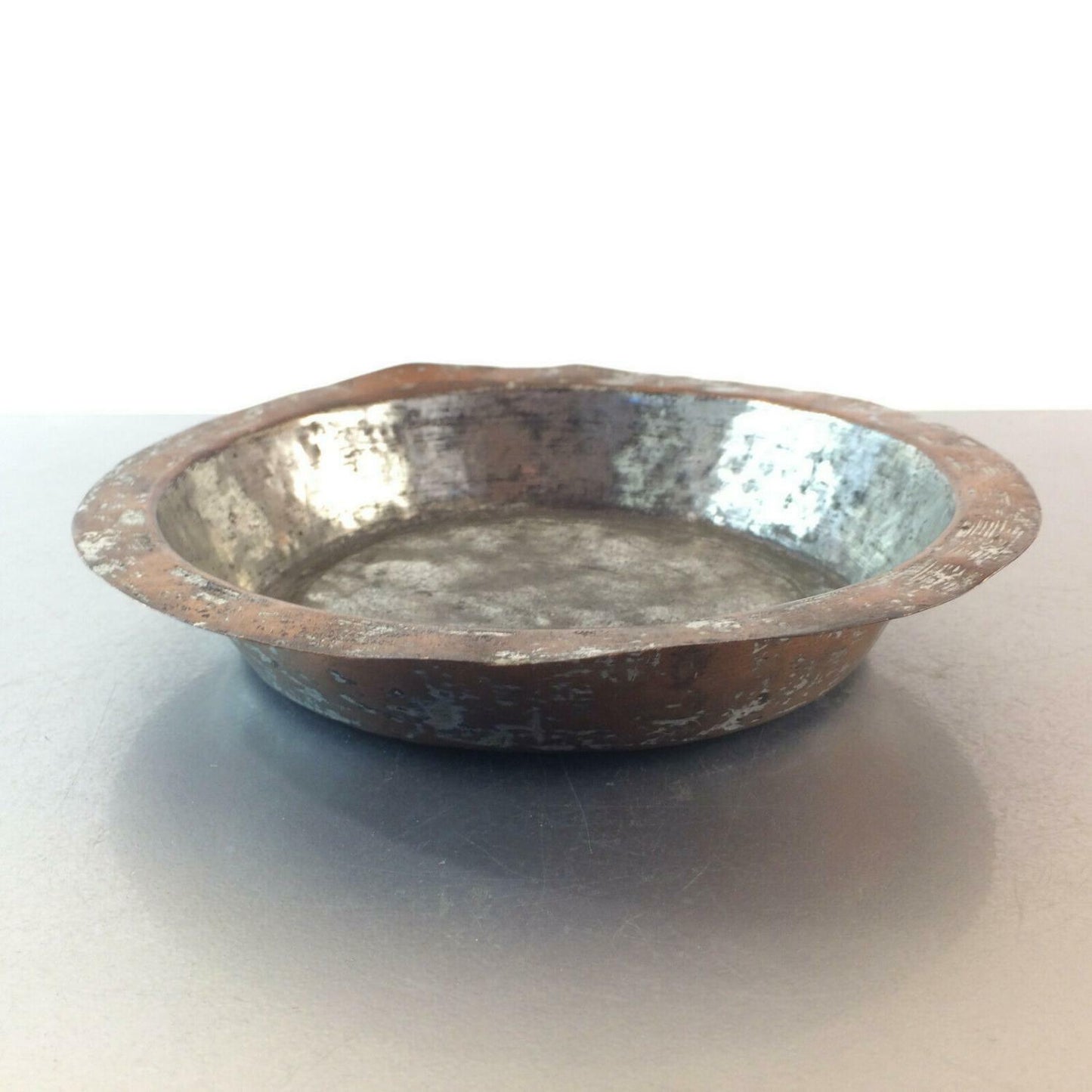 Antiker Teller vmtl. Kupfer Metall  cm handgefertigt Schale Schüssel 