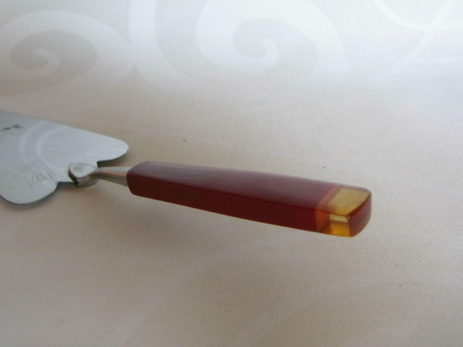 BAKELIT Tortenheber Art Déco 20er / 30er / 40er ART DECO (1)