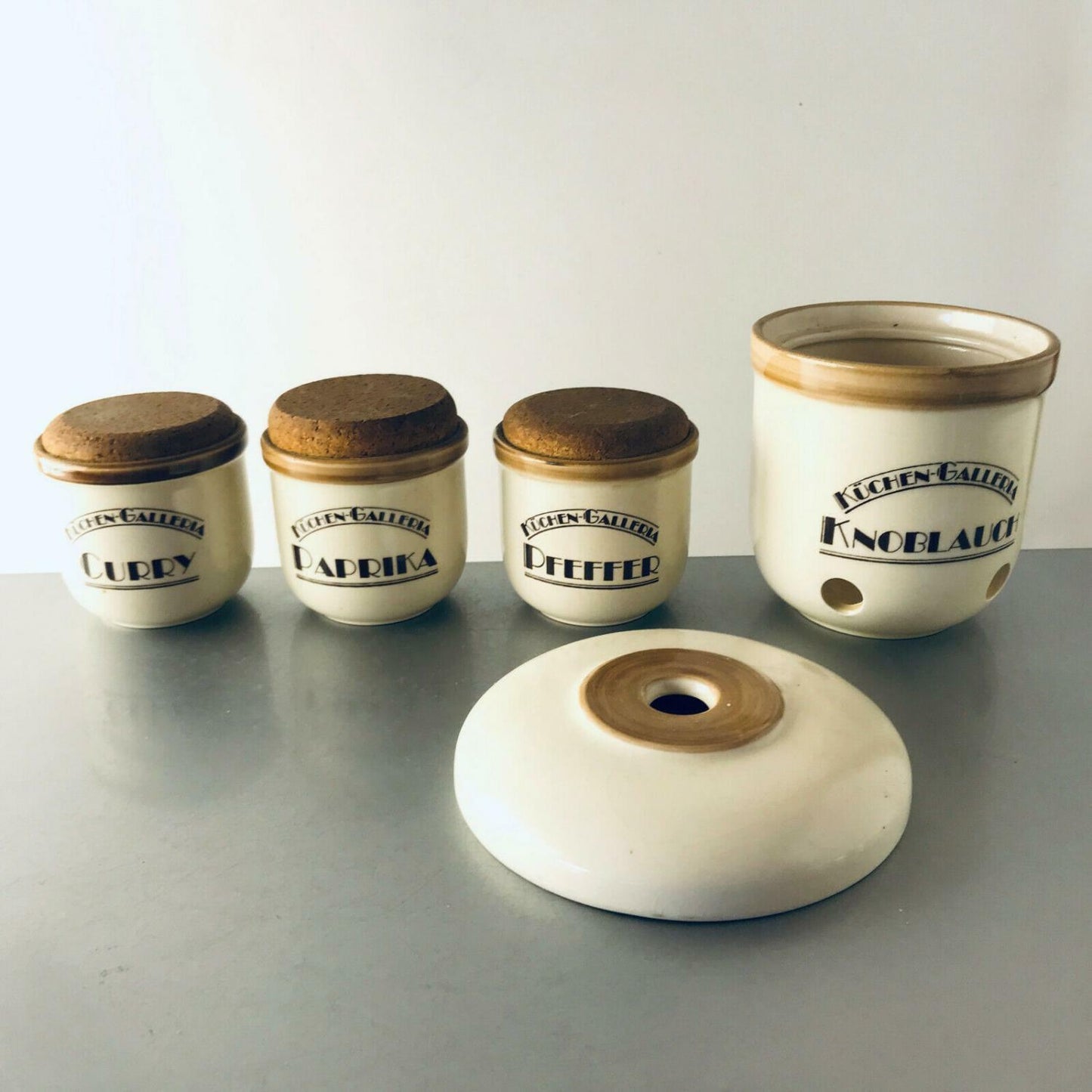 SMF SCHRAMBERG Keramik Dose KÜCHEN GALLERIA Deckeldose ca 8,5 cm