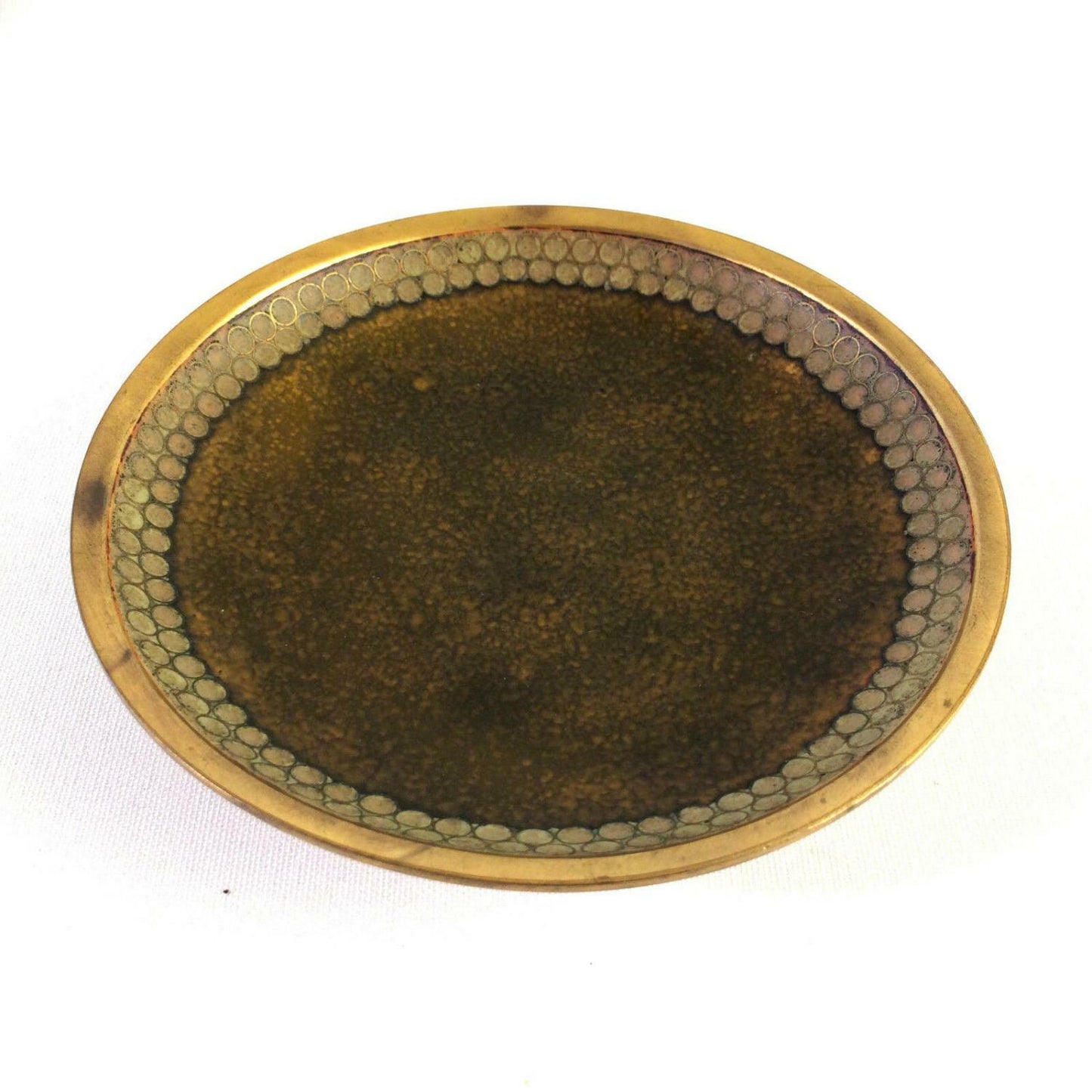 Käthe RUCKENBROD Teller Emaille 50er 60er Stegemaille Cloisonne Email