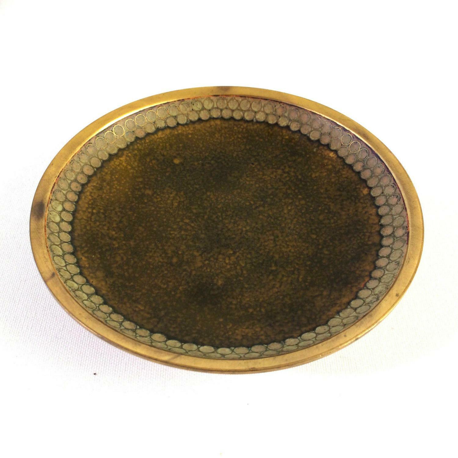 Käthe RUCKENBROD Teller Emaille 50er 60er Stegemaille Cloisonne Email