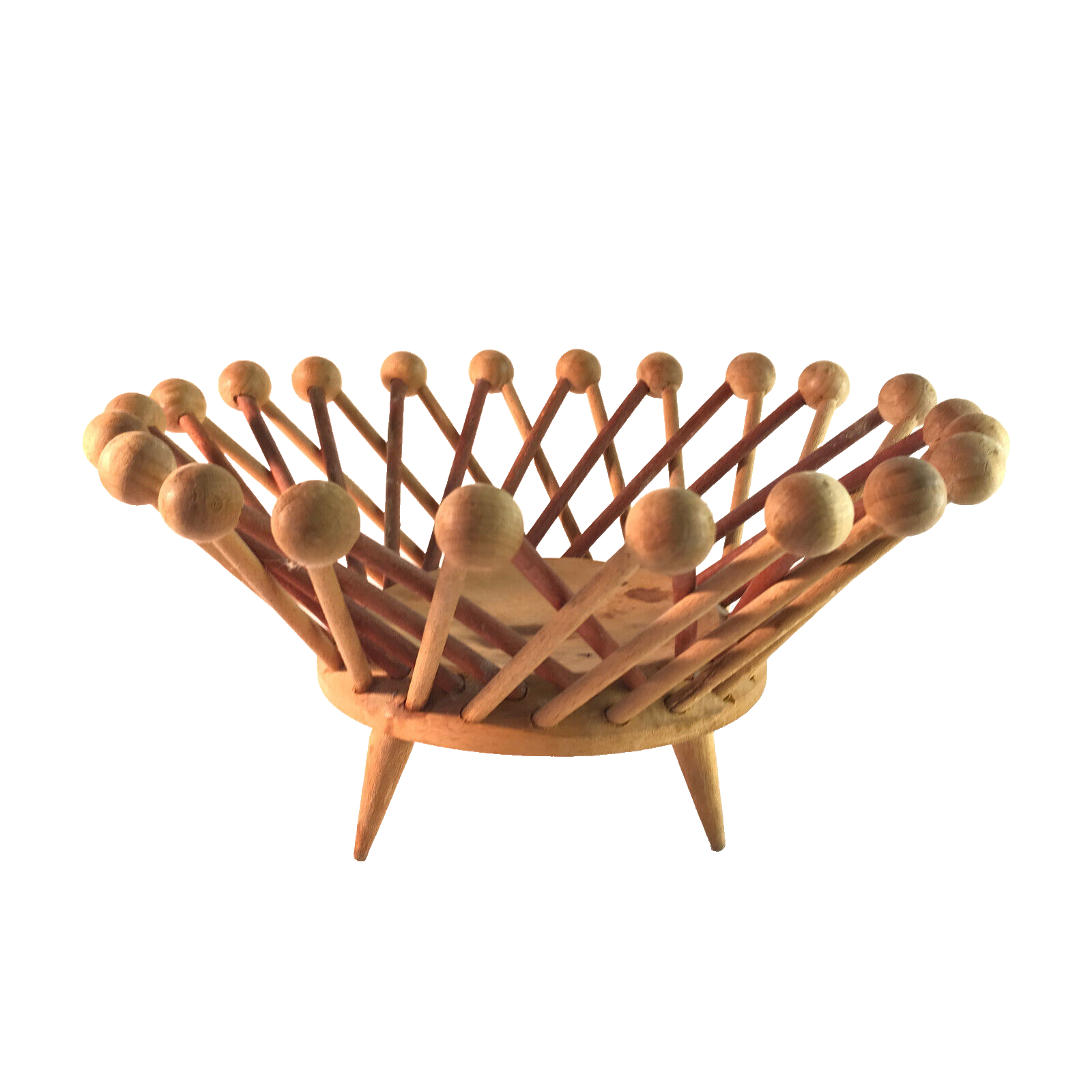 HOLZSCHALE 26 cm Schale Schüssel Vintage 50er 60er MID CENTURY 