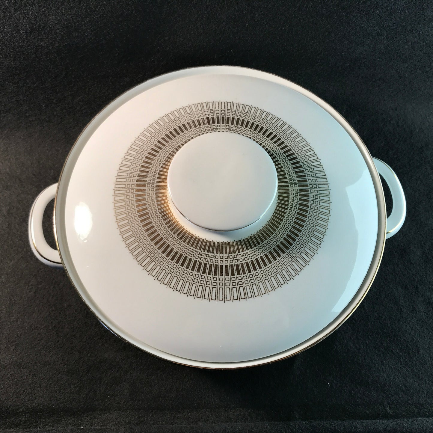 ESCHENBACH Porzellan BAVARIA Schüssel Schale 22 cm Goldrand Deckel