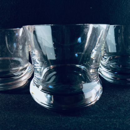 Gläser 2er Set Wassergläser Trinkgläser H 7,8 cm schwerer Fuß
