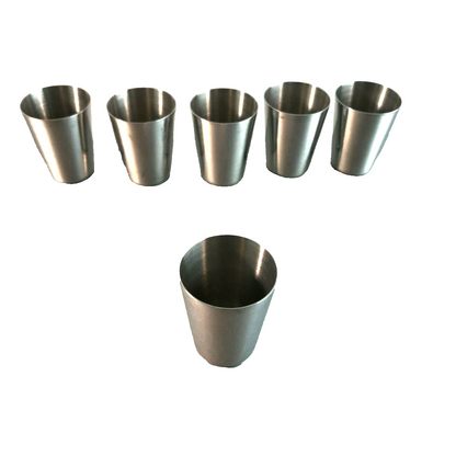 Becher Edelstahl Set 4,5 cm Trinkbecher 6 Stück  Schnapsbecher