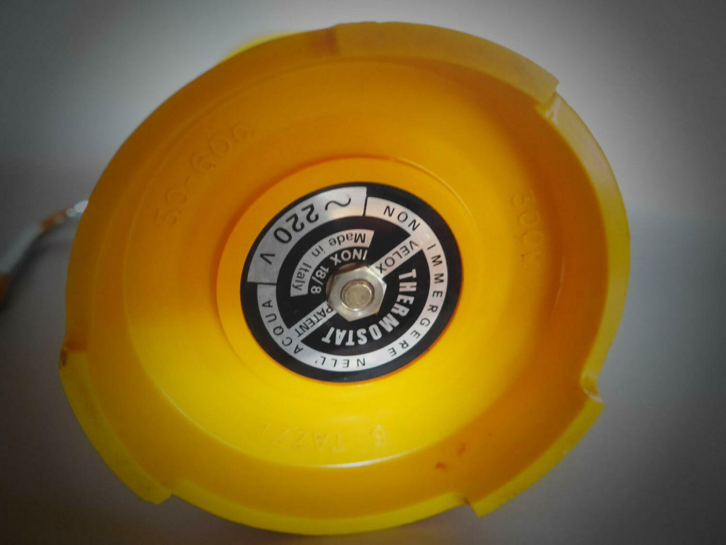 Velox Ferrara PATENT Espressokocher gelb elektr.  70er Italy 5 Tassen