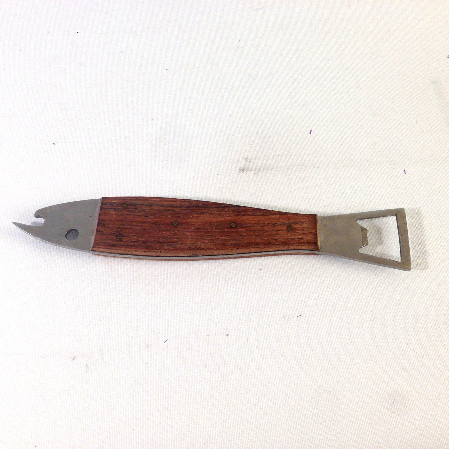 Vintage Flaschenöffner FISCH  Holz Teak 50er 60er MID CENTURY 20 cm