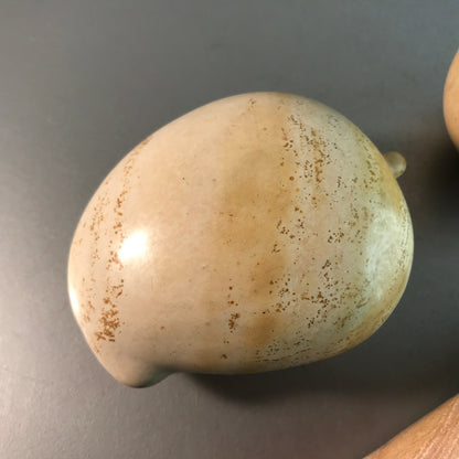 Obst aus Stein Naturstein Banane H 11 cm Birne Mango Früchte orginal Größ