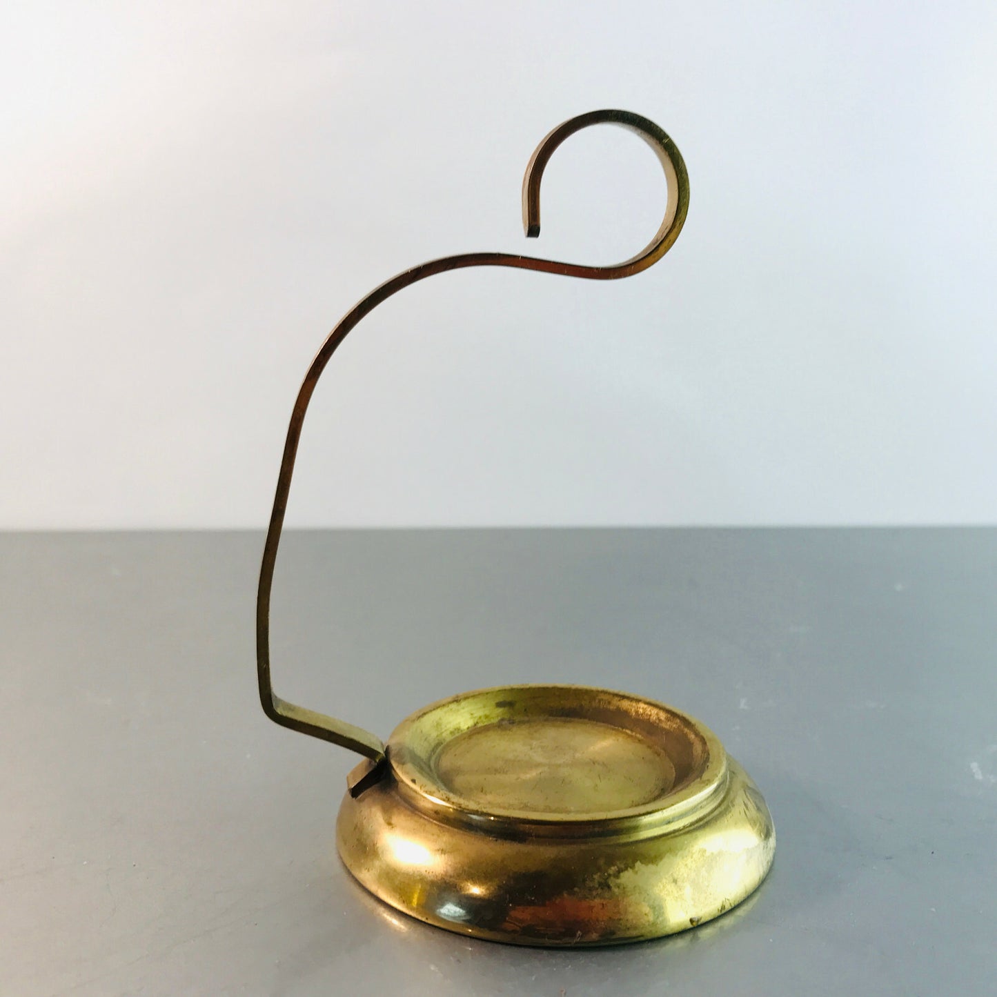 Messing Halter 50er 60er Vintage H 11 cm 