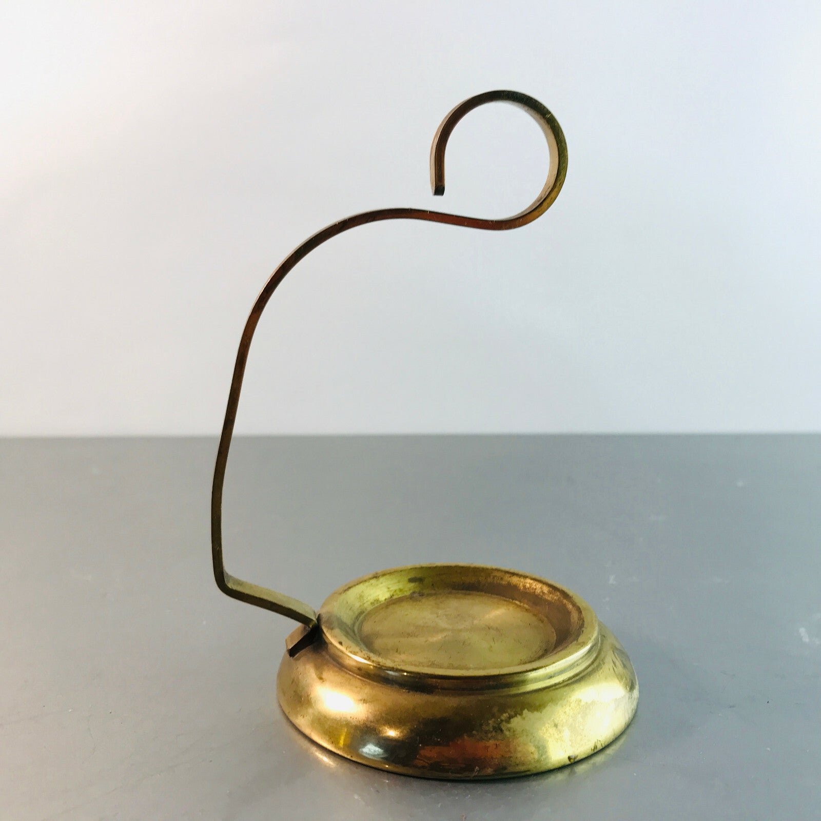 Messing Halter 50er 60er Vintage H 11 cm 