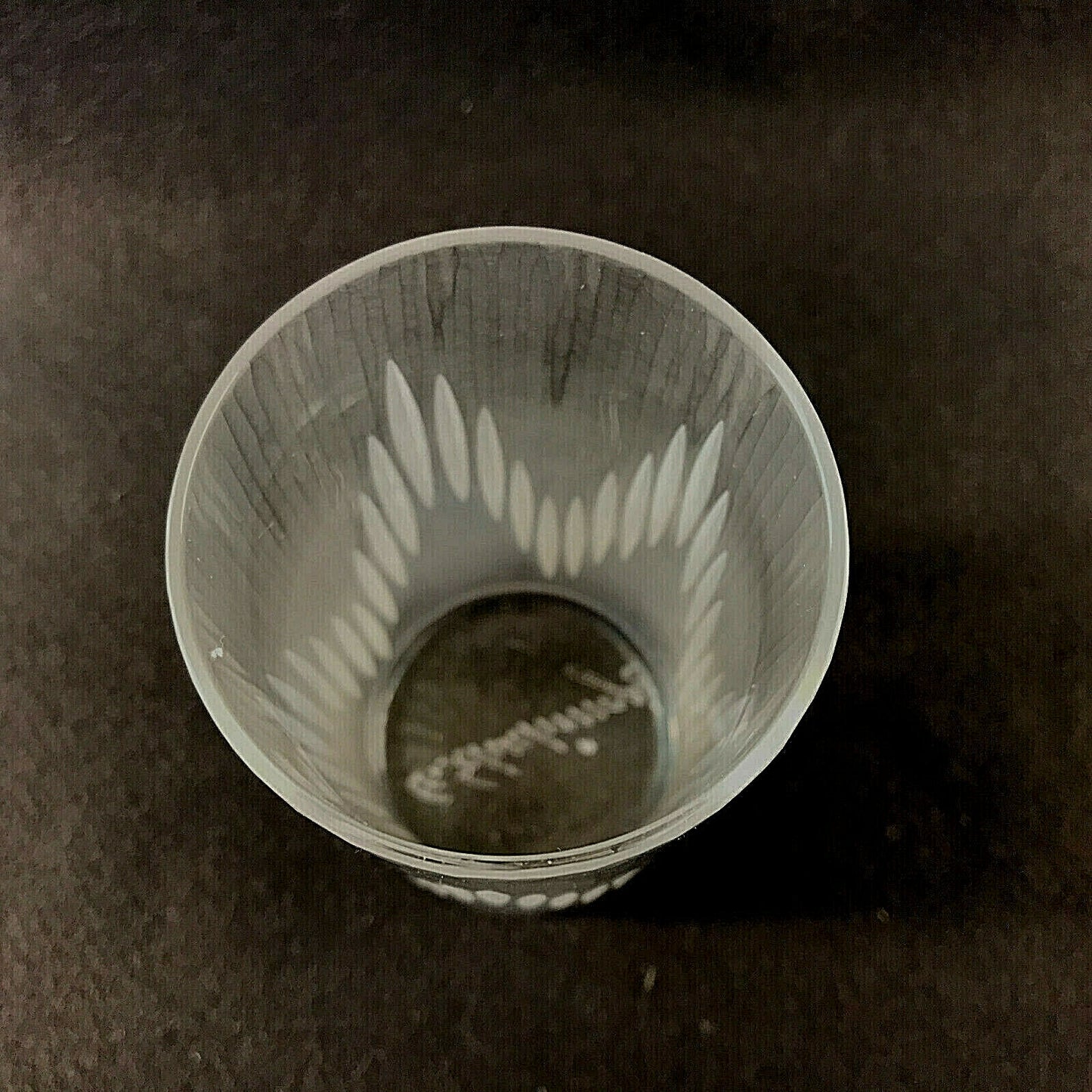 Gerhard SCHECHINGER Vase Glas Martelé Schliff 12,5 cm 80er 70er
