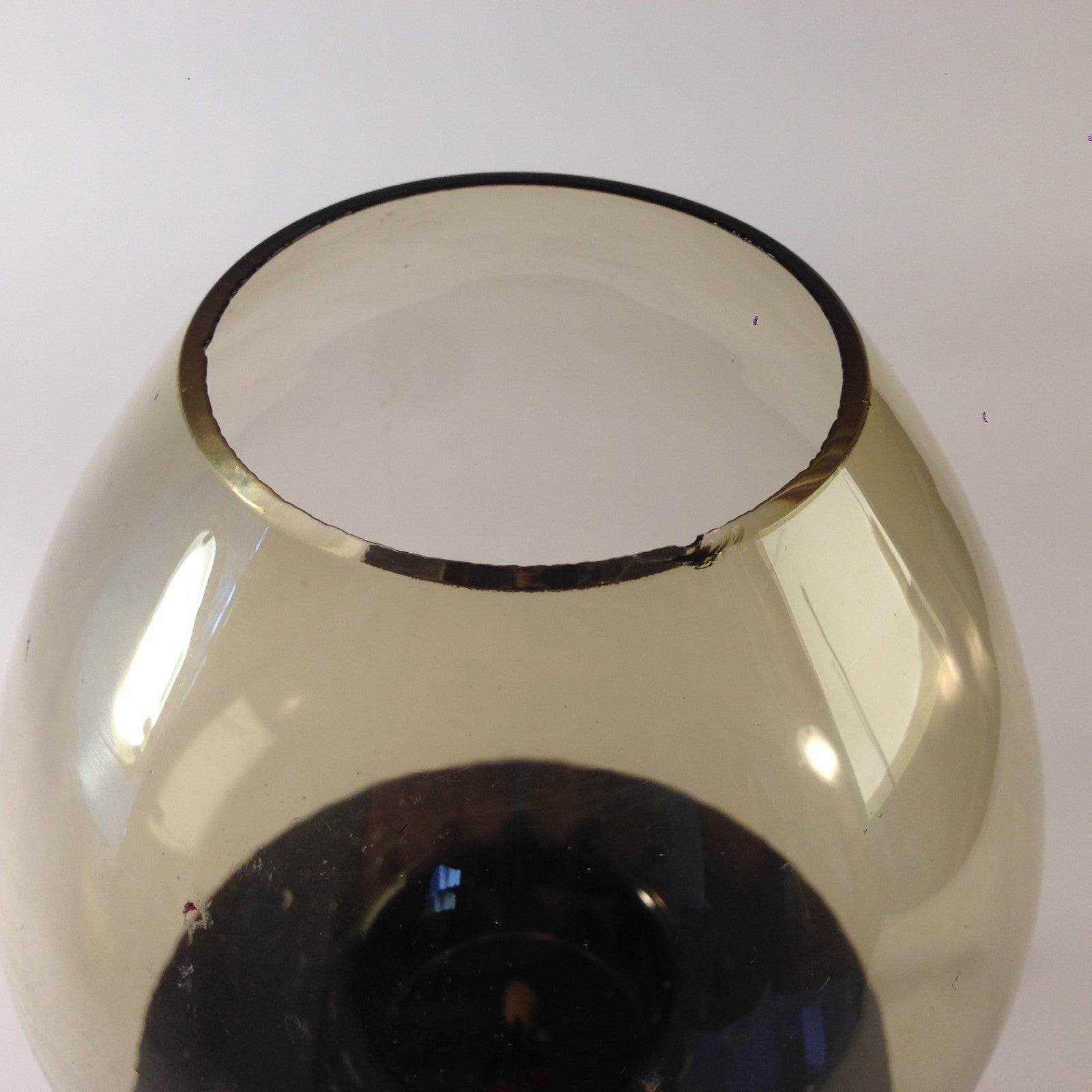 Vintage Windlicht 50er 60er 28 cm MID CENTURY Glas
