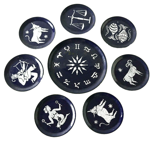 Untersetzer für Gläser 50er 60er D 7,8 cm Emaille emailliert Teller Set