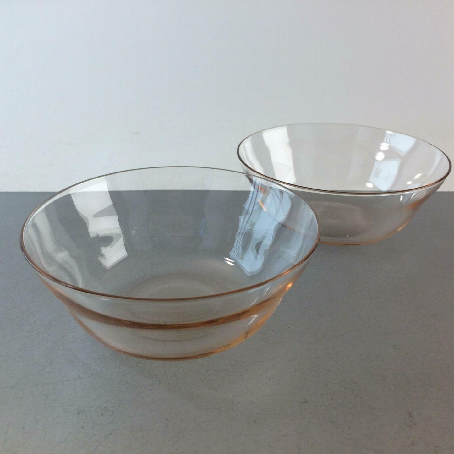 HOLMEGAARD Schälchen rosa rosße Schalen Glas 13 cm 2er Set Schüssel
