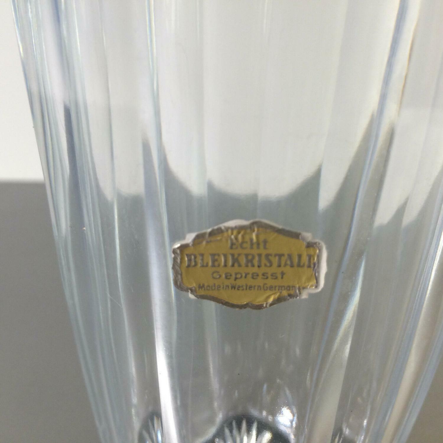 SHAKER Cocktailshaker Glas H 20,5 cm Pressglas 60er 70er