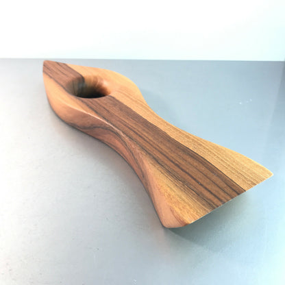 Holzfigur Fisch Form Holz Deko L 28 cm