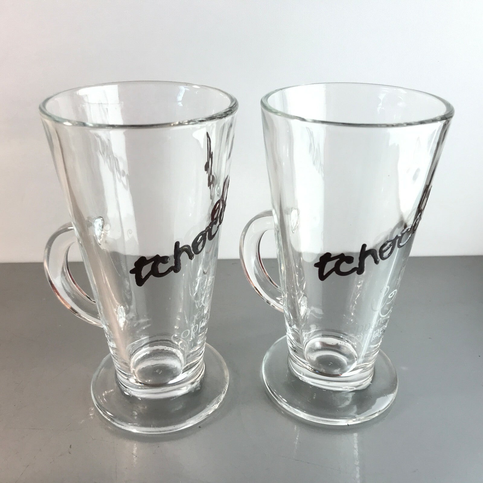 coppeneur Schokoladengläser heiße Schokolade Kaba 2er Set Glas 14,9 cm