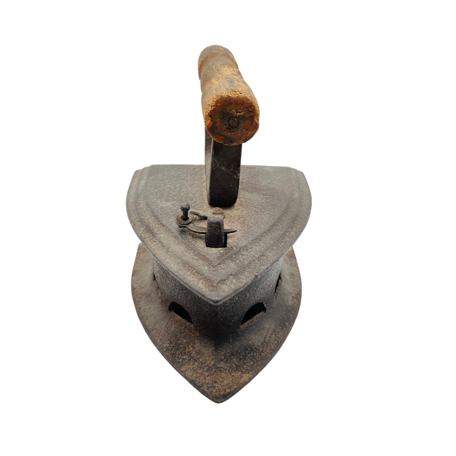 Altes Bügeleisen Reisebügeleisen Eisen für Kohle H 17 cm Dekoration Vintage