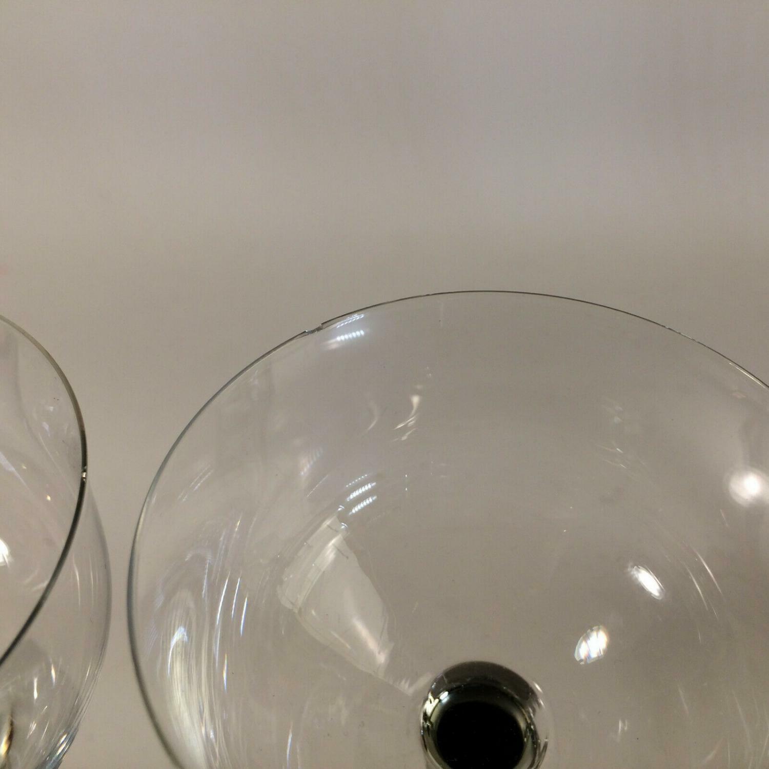 Bohemia Likörglas Likörgläser Likörschalen Glas 14cm 60er 70er Rauchglas 