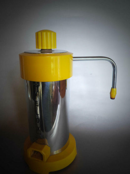 Velox Ferrara PATENT Espressokocher gelb elektr.  70er Italy 5 Tassen