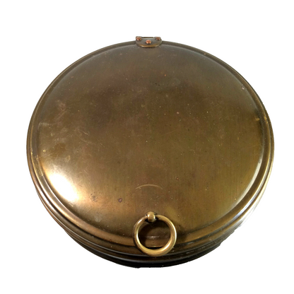 MID CENTURY Messing 50er 60er Dose Deckeldose 24 cm