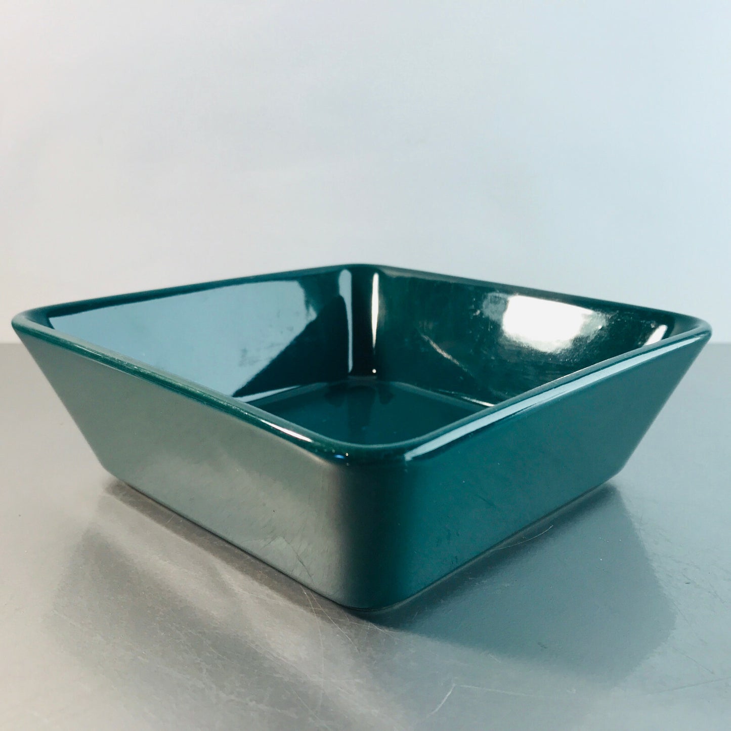 ARABIA Kaj Franck Finnland Kilta Teema GRÜN Schälchen Schale eckig