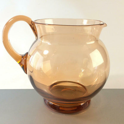 Karaffe Krug Kanne rosa 60er 70er Wasserkrug rosé Rosalin 16,5 cm