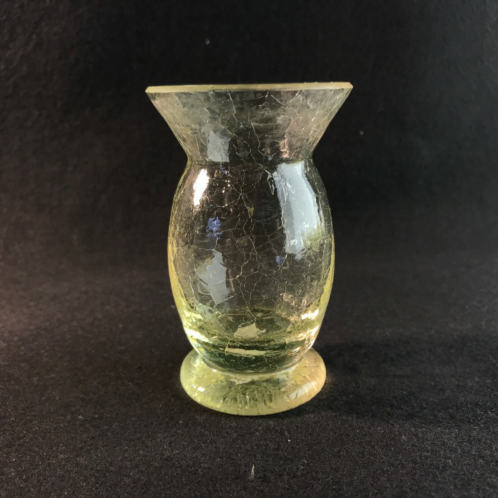Vintage Bernstein Vase 50er 60er MID CENTURY 8,5 cm Craquelee 
