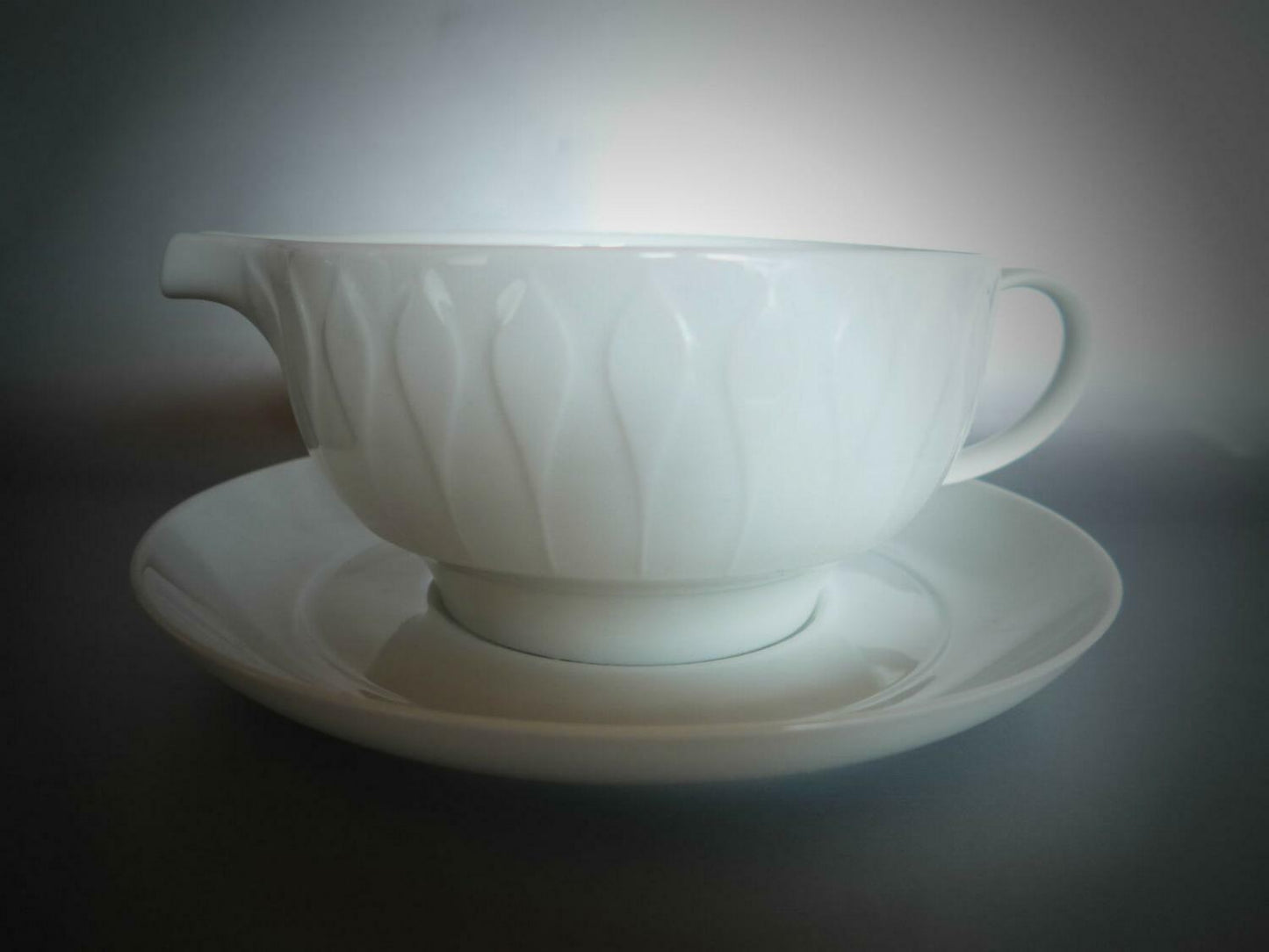 Rosenthal THOMAS Porzellan LANZETTE weiß Sauciere Kännchen 70er 